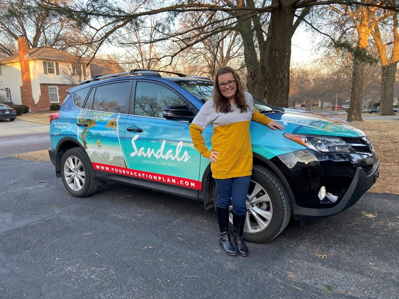 Sandals Car Wrap Your Vacation Plan